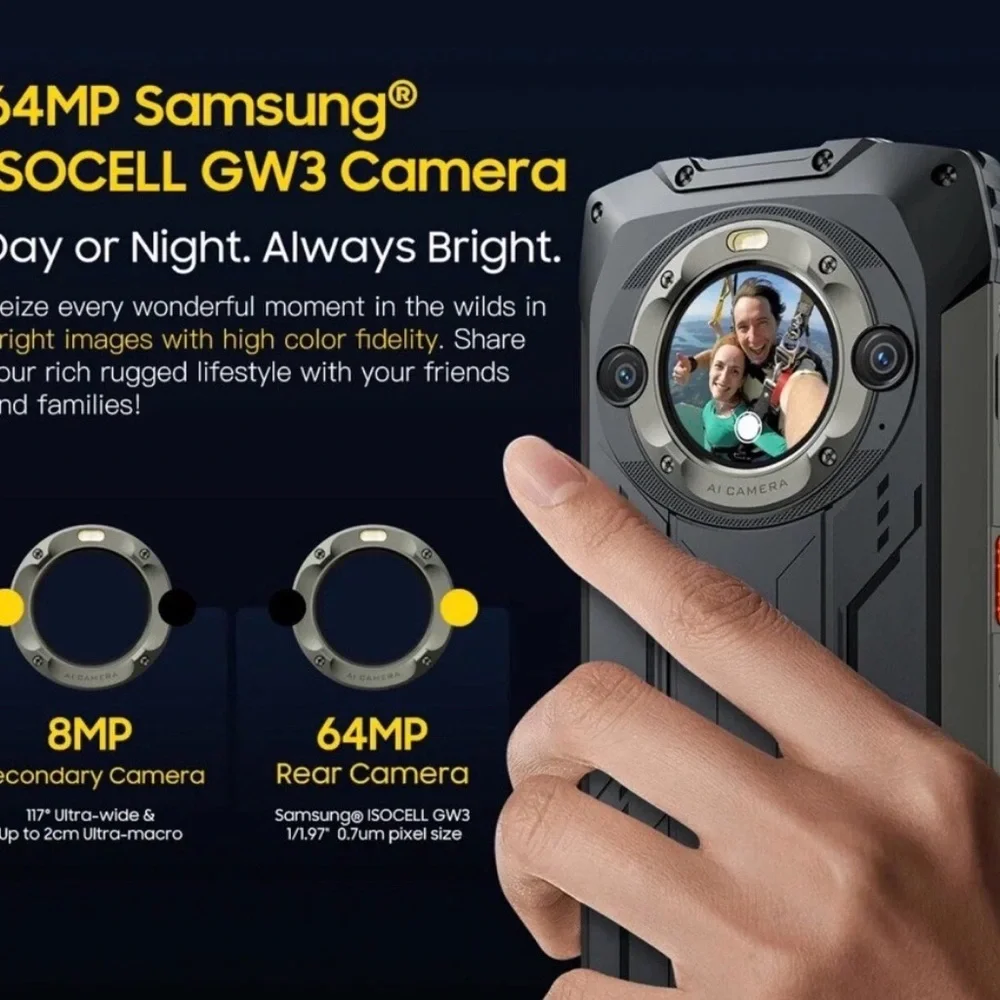 Blackview Rugged Smartphone with Dual Display